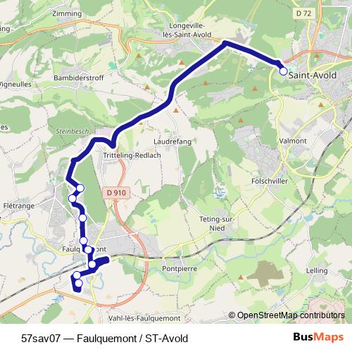 57sav07 bus Line Map