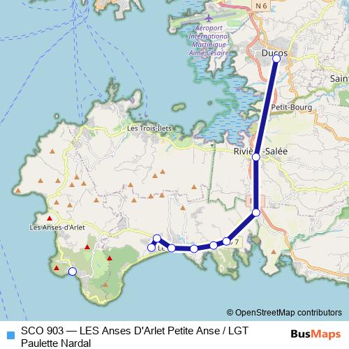SCO 903 bus Line Map