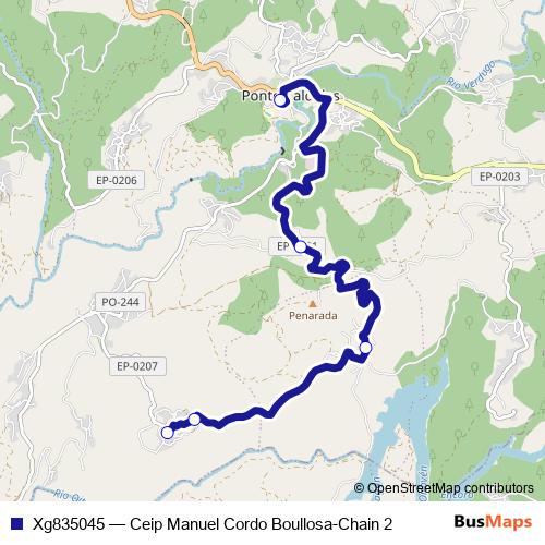 Xg835045 bus Line Map