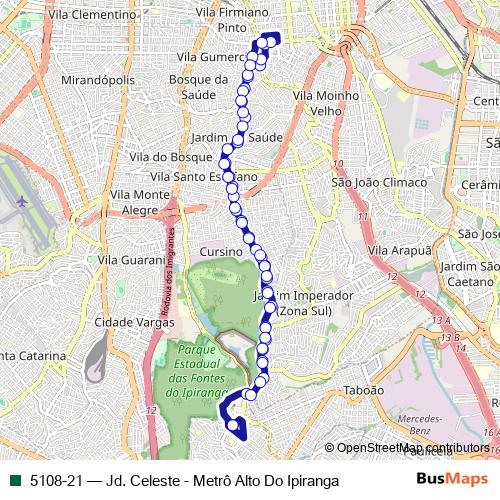 5108-21 bus Line Map
