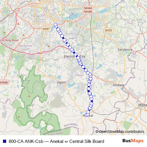 600-CA ANK-Csb bus Line Map