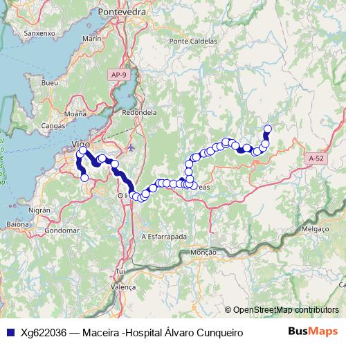 Xg622036 bus Line Map