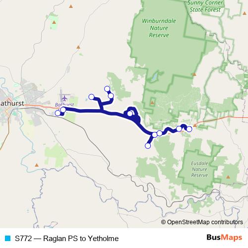 S772 bus Line Map