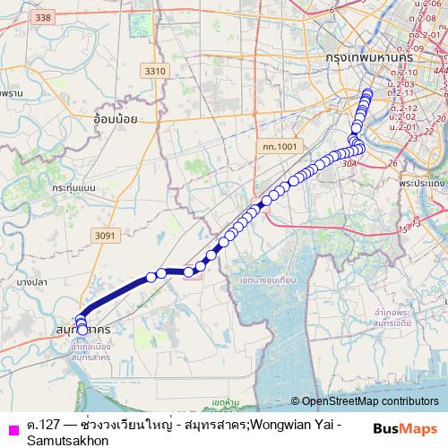 ต.127 bus Line Map