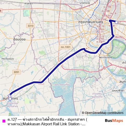 ต.127 bus Line Map