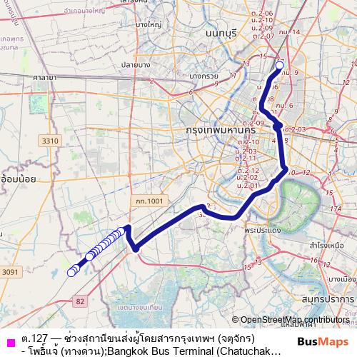 ต.127 bus Line Map