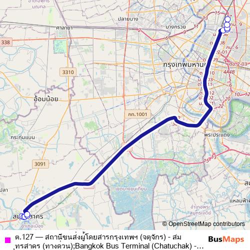 ต.127 bus Line Map