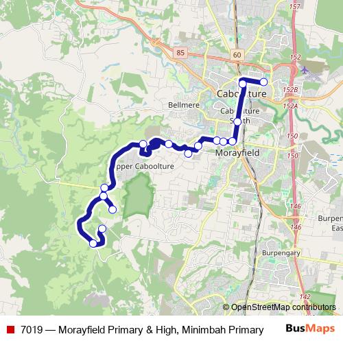 7019 bus Line Map