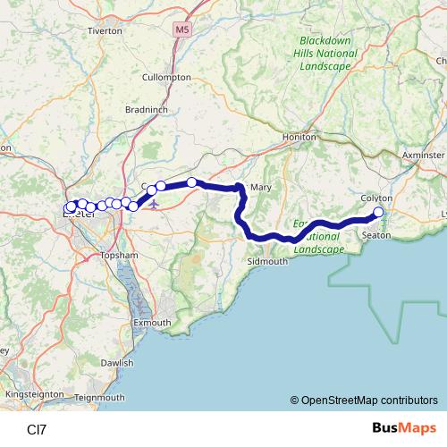 Cl7 bus Line Map