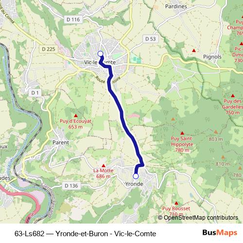 63-Ls682 bus Line Map