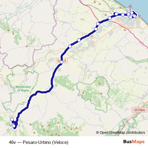 46v bus Line Map