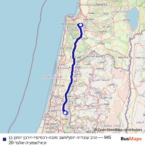 945 bus Line Map