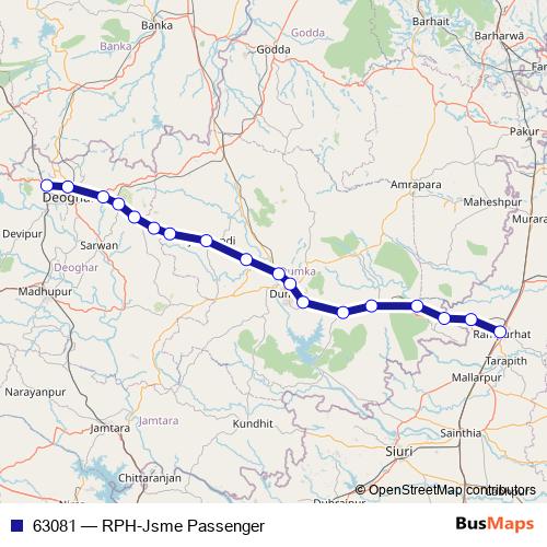 63081 rail Line Map