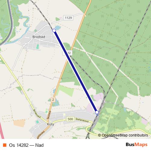Os 14282 rail Line Map