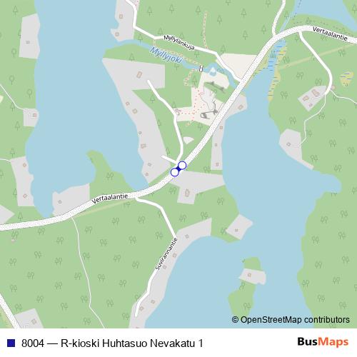 8004 cable-car Line Map