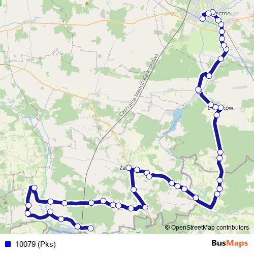 10079 (Pks) bus Line Map