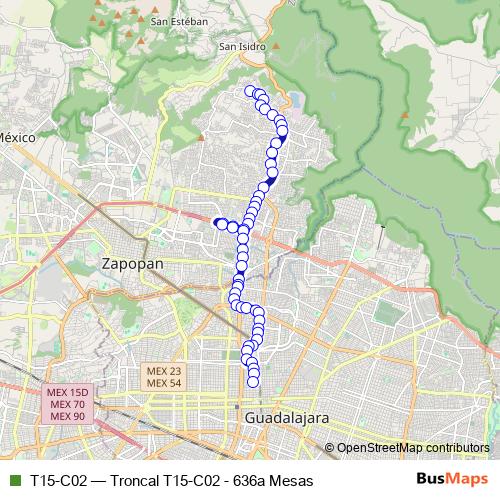 T15-C02 bus Line Map