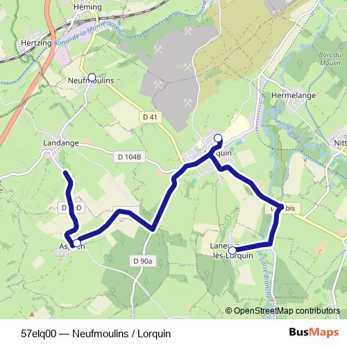 57elq00 bus Line Map