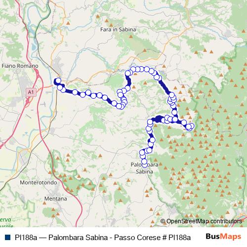 Pl188a bus Line Map