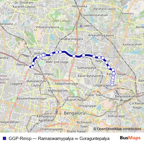 GGP-Rmsp bus Line Map