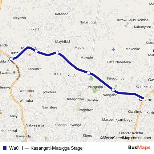 Wa011 bus Line Map