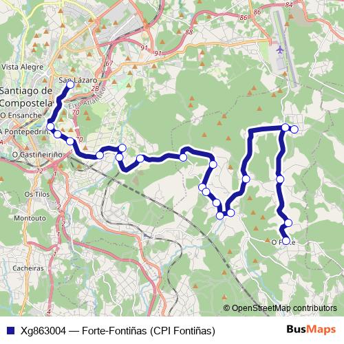 Xg863004 bus Line Map