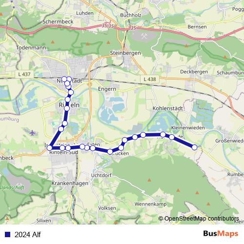 2024 Alf bus Line Map