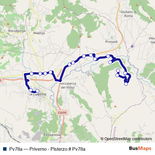 Pv78a bus Line Map