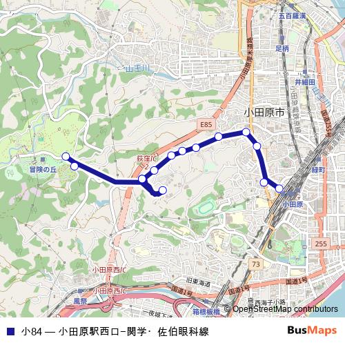小84 bus Line Map