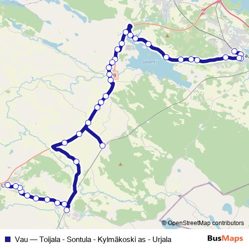 Vau bus Line Map