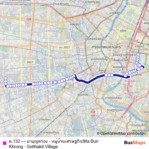 ต.132 bus Line Map