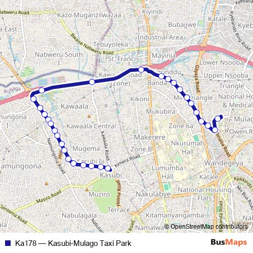 Ka178 bus Line Map