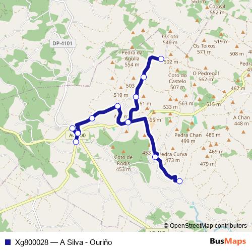 Xg800028 bus Line Map