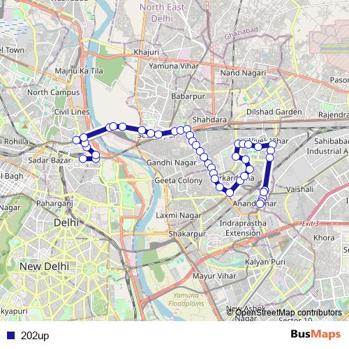202up bus Line Map