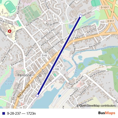 9-28-237 bus Line Map