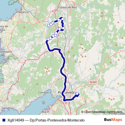 Xg814049 bus Line Map