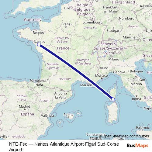 NTE-Fsc bus Line Map