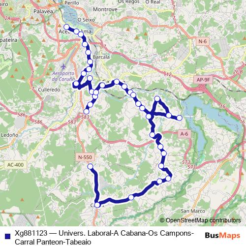 Xg881123 bus Line Map