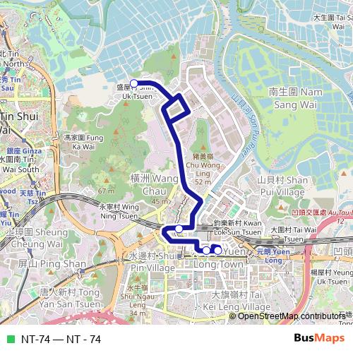 NT-74 bus Line Map
