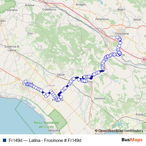 Fr149d bus Line Map