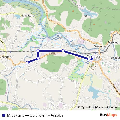 Mrg375mb bus Line Map