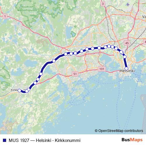 MUS 1927 rail Line Map