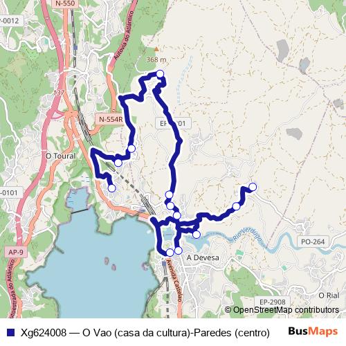 Xg624008 bus Line Map