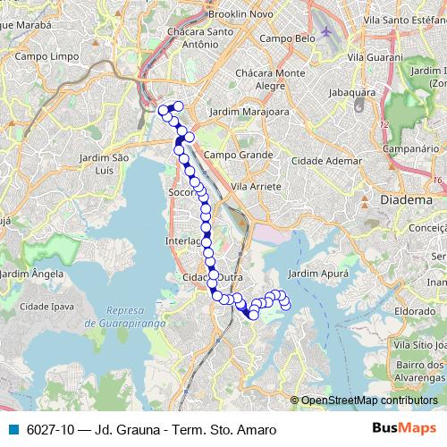 6027-10 bus Line Map