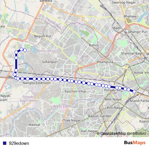 929edown bus Line Map
