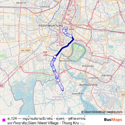 ต.124 bus Line Map
