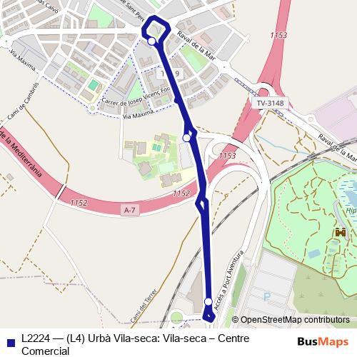 L2224 bus Line Map