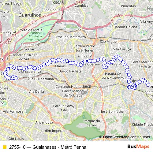 2755-10 bus Line Map