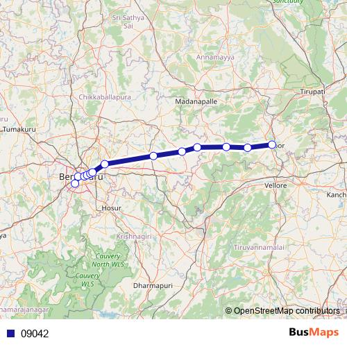 09042 bus Line Map