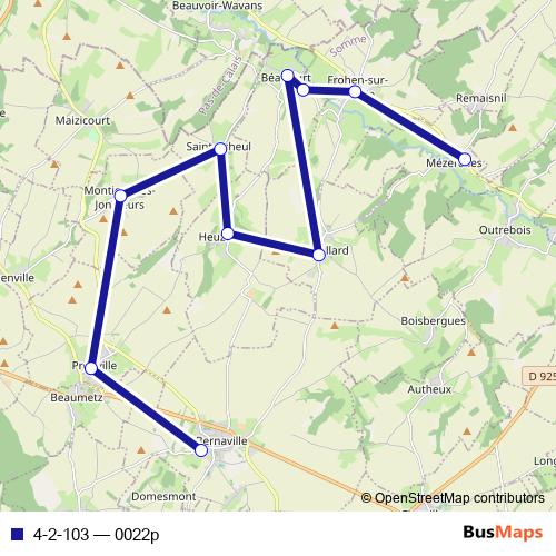 4-2-103 bus Line Map